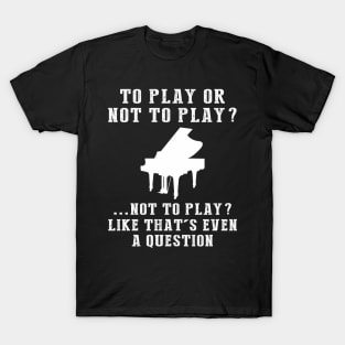 Keyed Up for Melodies - A Playful Piano Tee! T-Shirt